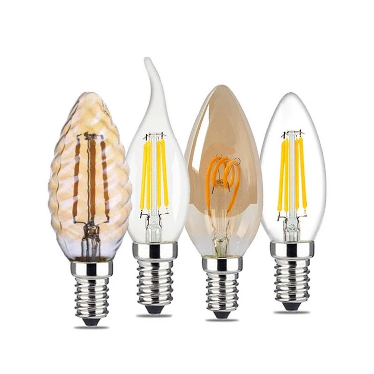 Vintage Dimmable Led Candle Filament Bulb Light